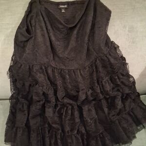 Torrid Elegant Black Lace Dress